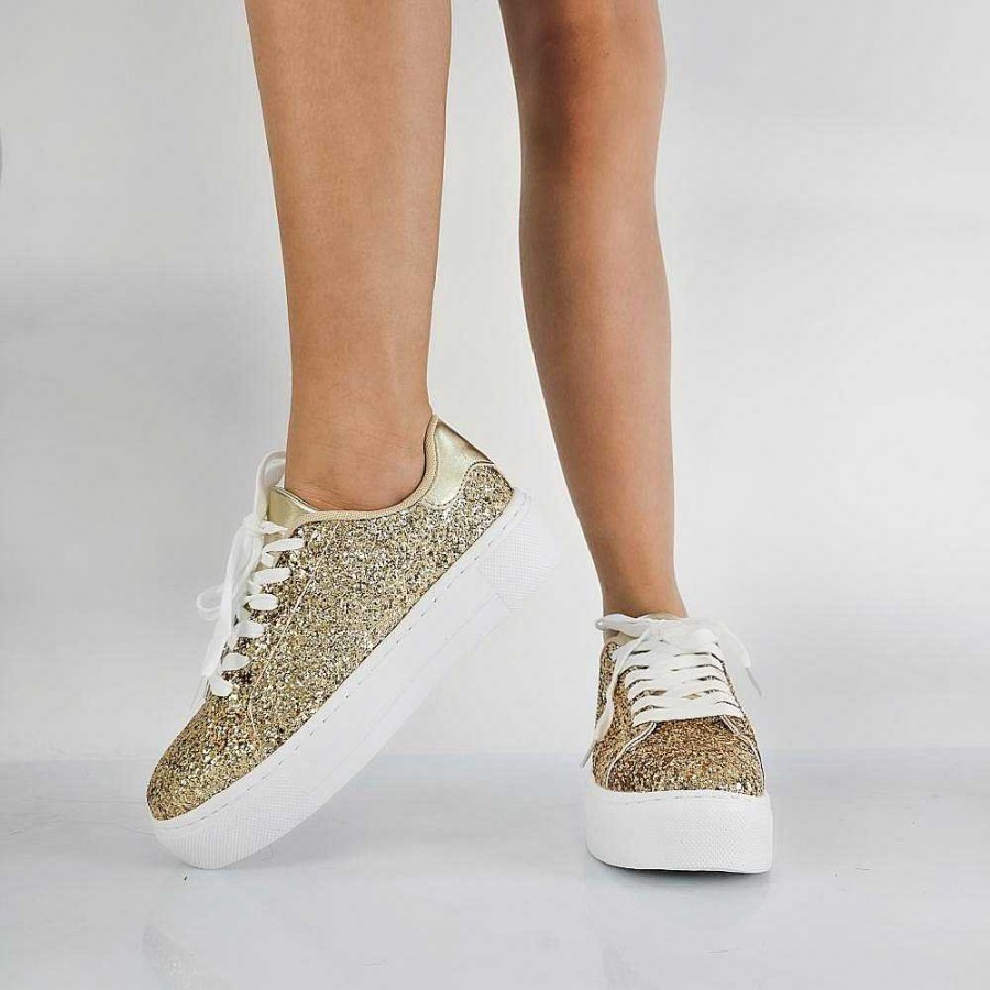 Claros Calzature Claros - Shine - Sneakers Donna Glitterate | Sneakers