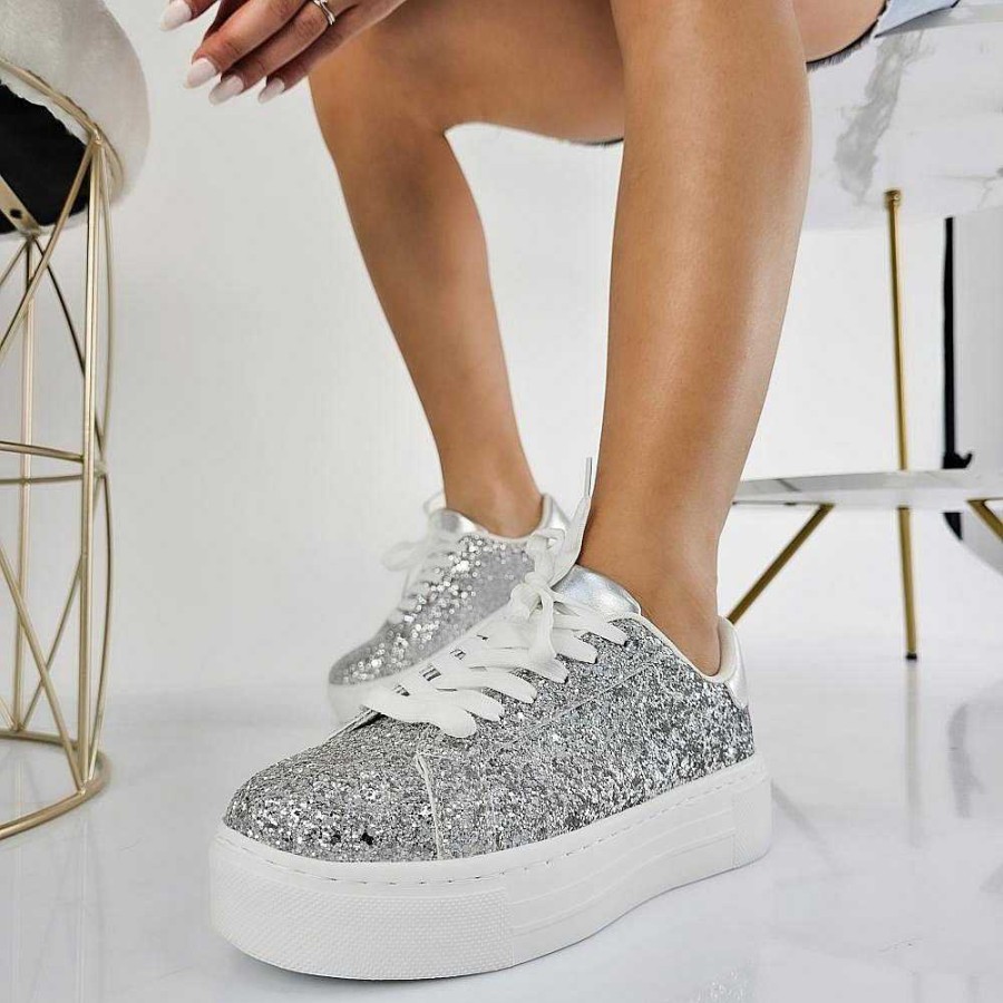 Claros Calzature Claros - Shine - Sneakers Donna Glitterate | Sneakers