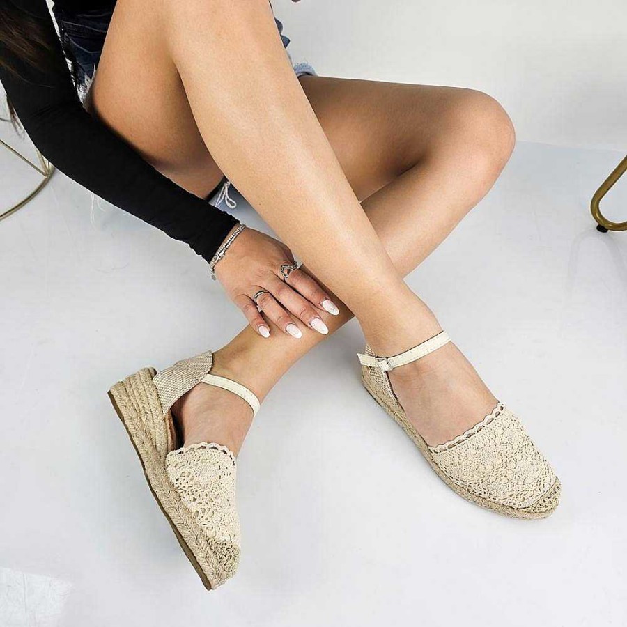 Claros Calzature Claros - Alicia - Espadrillas Donna Aperta Ai Lati | Scarpe Basse