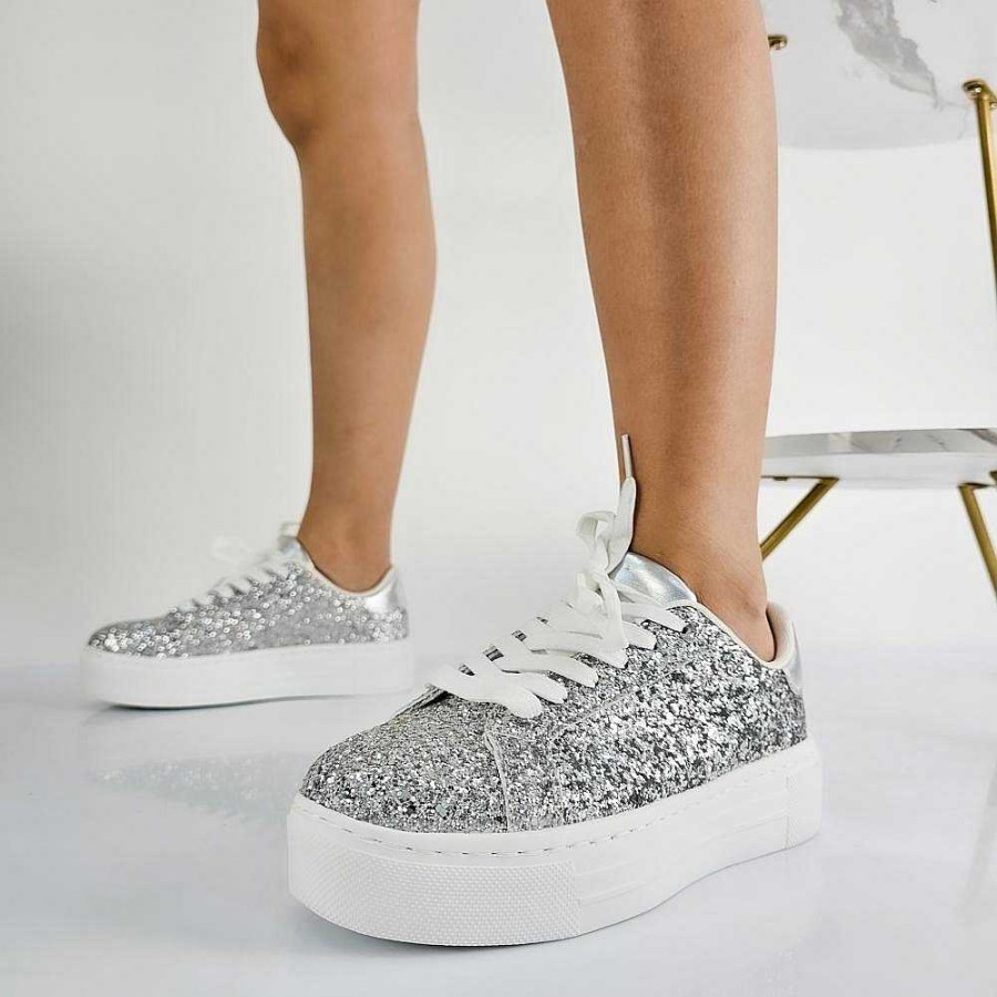 Claros Calzature Claros - Shine - Sneakers Donna Glitterate | Sneakers